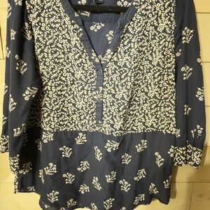 Floral Navy Women's Top